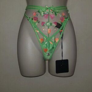 Honey Birdette Lottie Thong size Large NWT